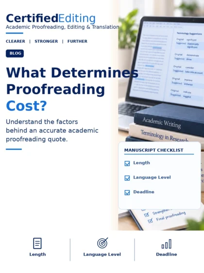 How Much Does Academic Proofreading Cost? 7 Factors That Affect Price