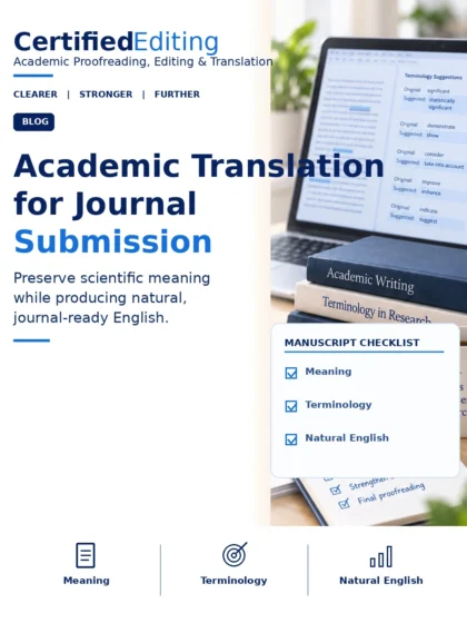 Academic Translation for Journal Submission: What Quality Really Means