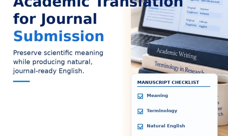 Academic translation for journal submission preserving scientific meaning terminology and natural English