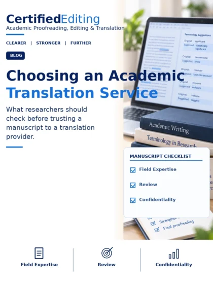 How to Choose an Academic Translation Service for Your Manuscript