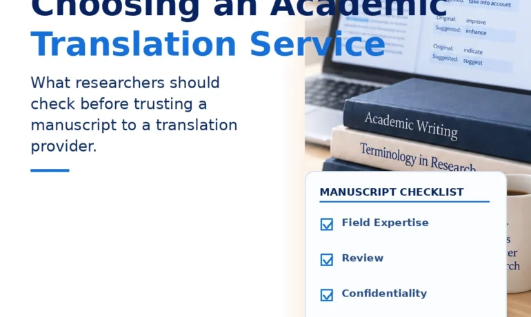 How to choose an academic translation service for a research manuscript