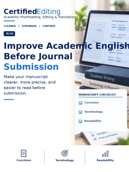 How to Improve Academic English Before Journal Submission