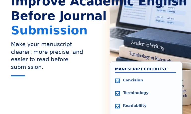 Improve academic English before journal submission with clarity terminology and readability checks