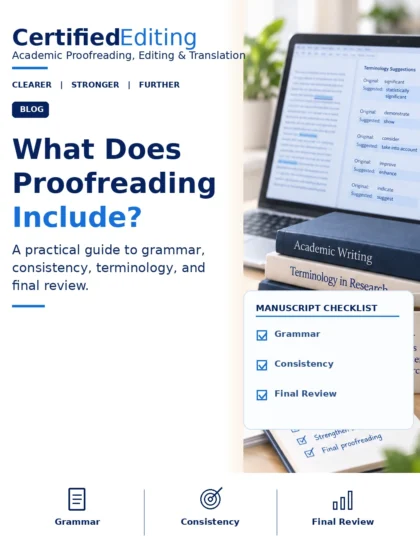 What Does Academic Proofreading Include? A Researcher’s Guide